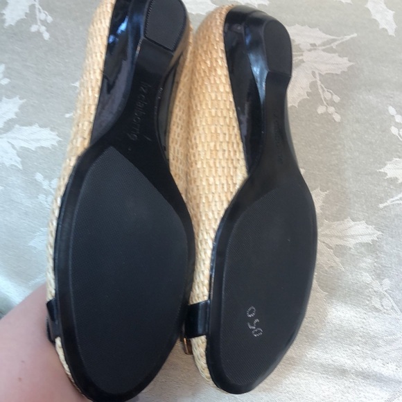 Liz Claiborne Aleya Wicker Woven flats w Metal Bamboo Buckles Size 9 - Picture 5 of 7